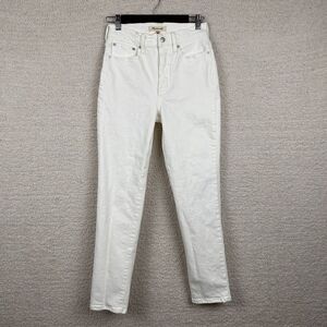 Madewell Jeans Womens 24 White The Perfect Vintage Mom Jeans High Rise (Flawed)